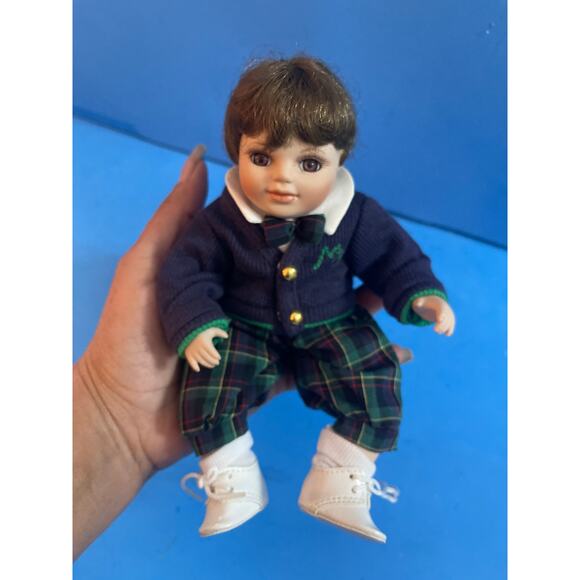 Vintage Marie Obmond mini porcelain doll Tiny Tots Boy Doll - Picture 6 of 6